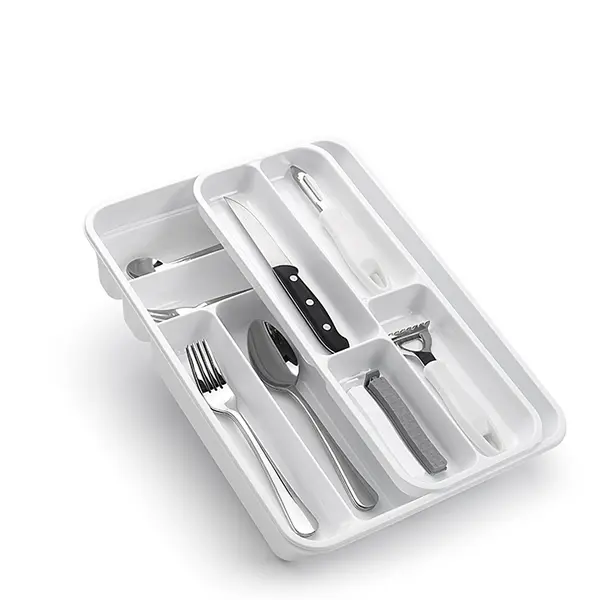 Cubertero 2 piezas blanco plasticforte