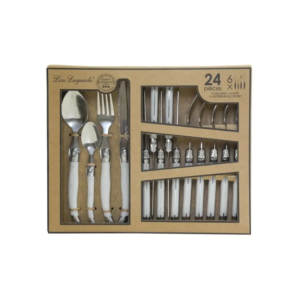 Diseño Profesional Set de 24 cubiertos Rustic Amefa acero inoxidable