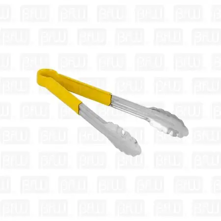 PINZA 12PG AMARILLO ACERO INOX. BUFFETWARE