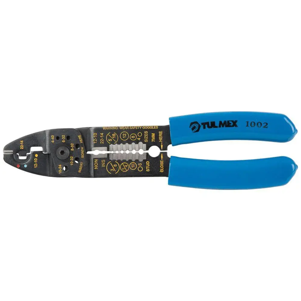 Pinza multiusos de 8" pela, corta y comprime Tulmex