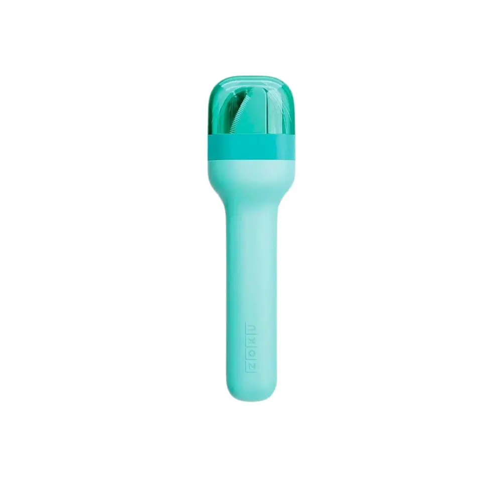 ZOKU SET CUBIERTOS DE VIAJE EN DISPLAY TURQUESA para Cócteles