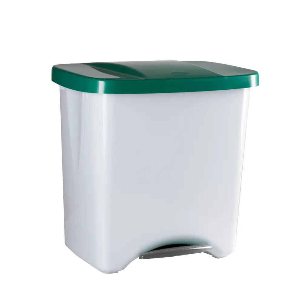 Denox pedalbin ecológico verde de 50l - 475x360x480 para Interior y Exterior