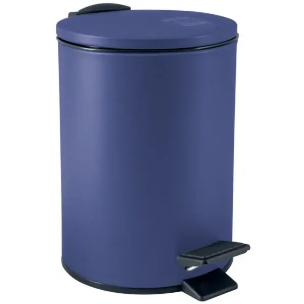 Contenedor de Compost Cubo de basura con pedal modelo Adelar capacidad 3 litros color azul noche mate