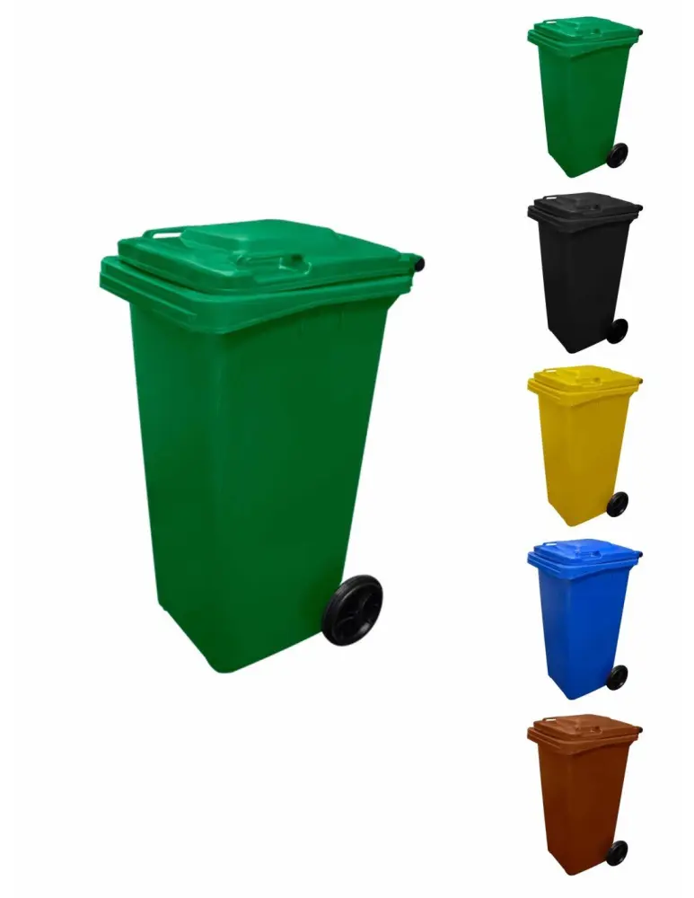 Contenedor de Pedal 240 l | verde | contenedor de basura reciclables de colo - jardin202