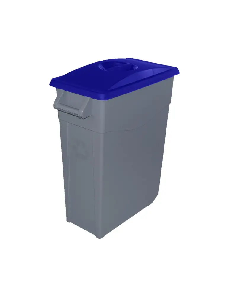 65 l - tapa cerrada | azul | contenedor de basura denox 65, 85 y 110 - de