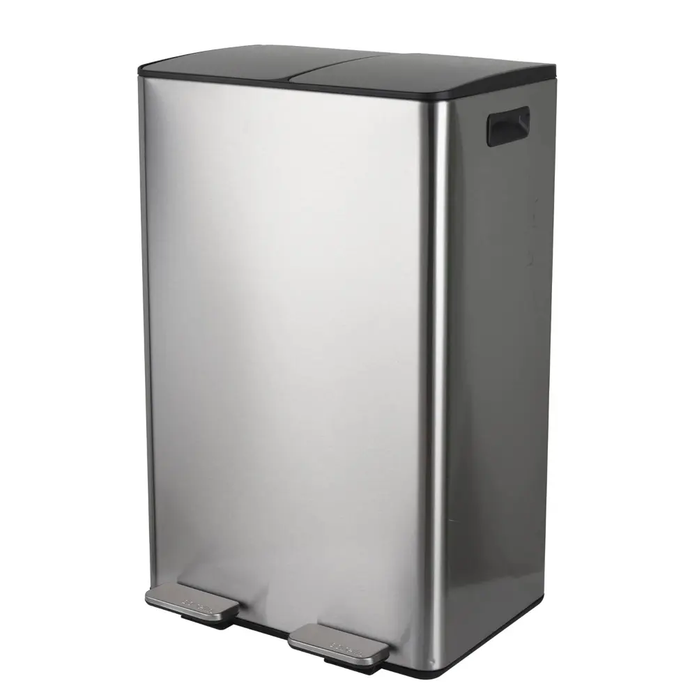 Spirella cubo de basura de 40l con pedal retractil y 2 cubos - aliya Diseño Compacto