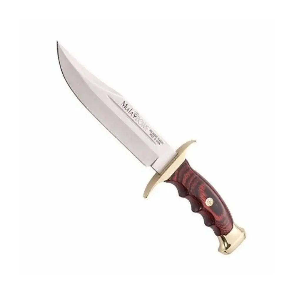 Cuchillos Bowie 22 cm BW-10 Mangos de Madera y Funda Muela BW-22P