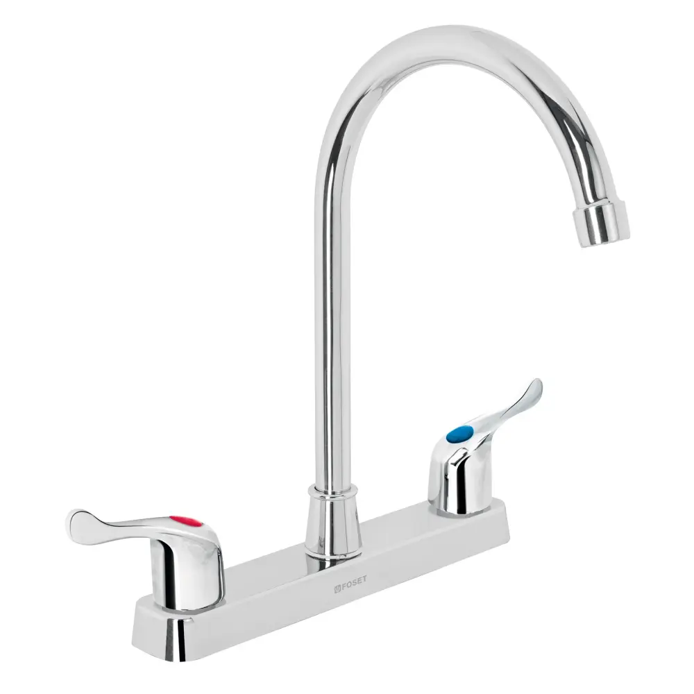Boquillas para Manga Mezcladora de ABS p/fregadero, cuello alto, palanca, Básico