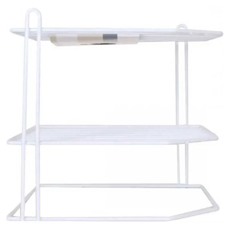 Estante de rinconera Confortime 3 niveles blanco 22x22x22 cm con 24 Boquillas Incluidas