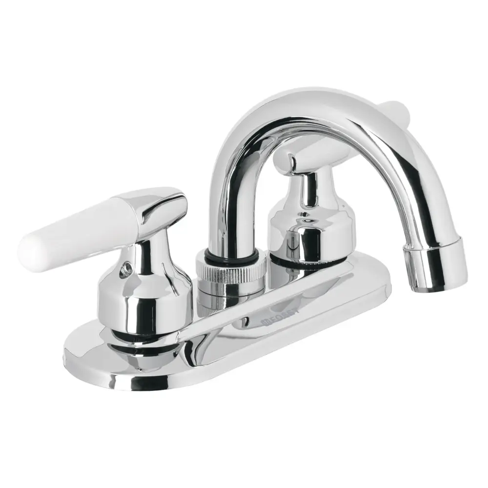 Mezcladora para lavabo, manerales cono, cuello curvo, Esencial