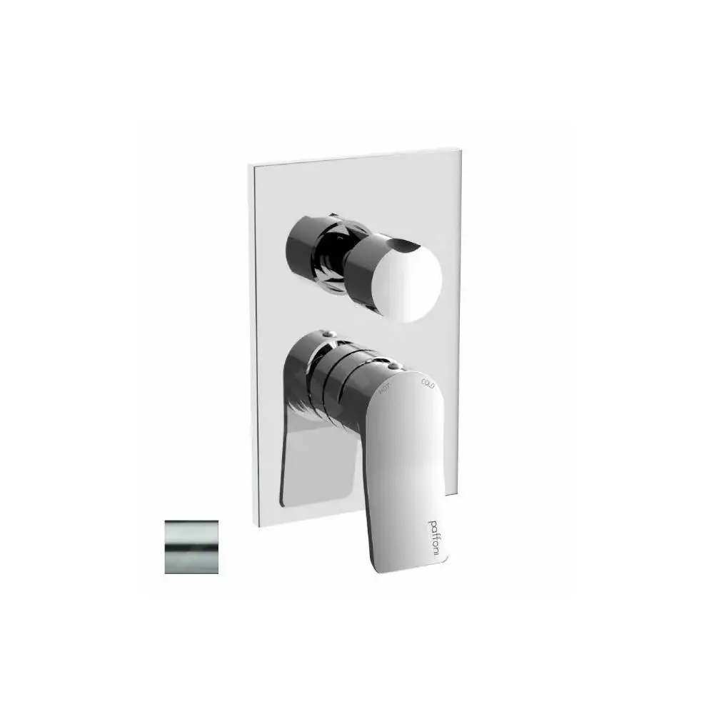 Molde para Hornear Mezclador empotrado ducha 2 salidas serie Abatible modelo TI018ST/M aspecto acero Paffoni