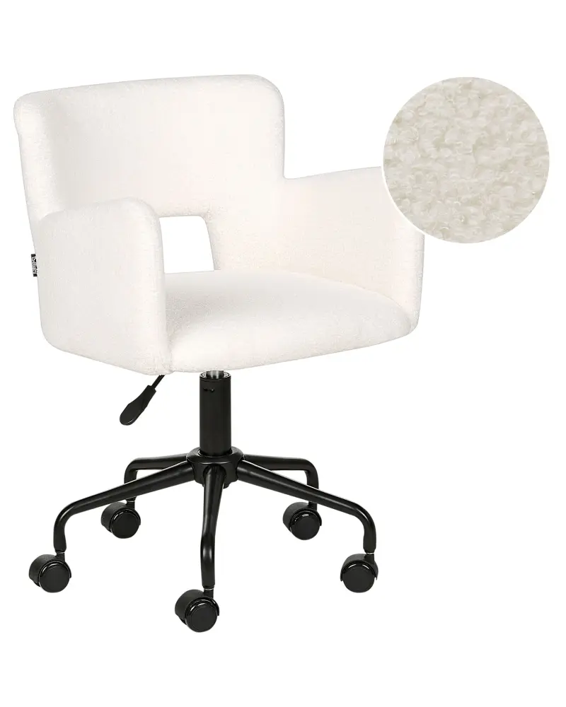 Desk Chair Boucle Off-White SANILAC