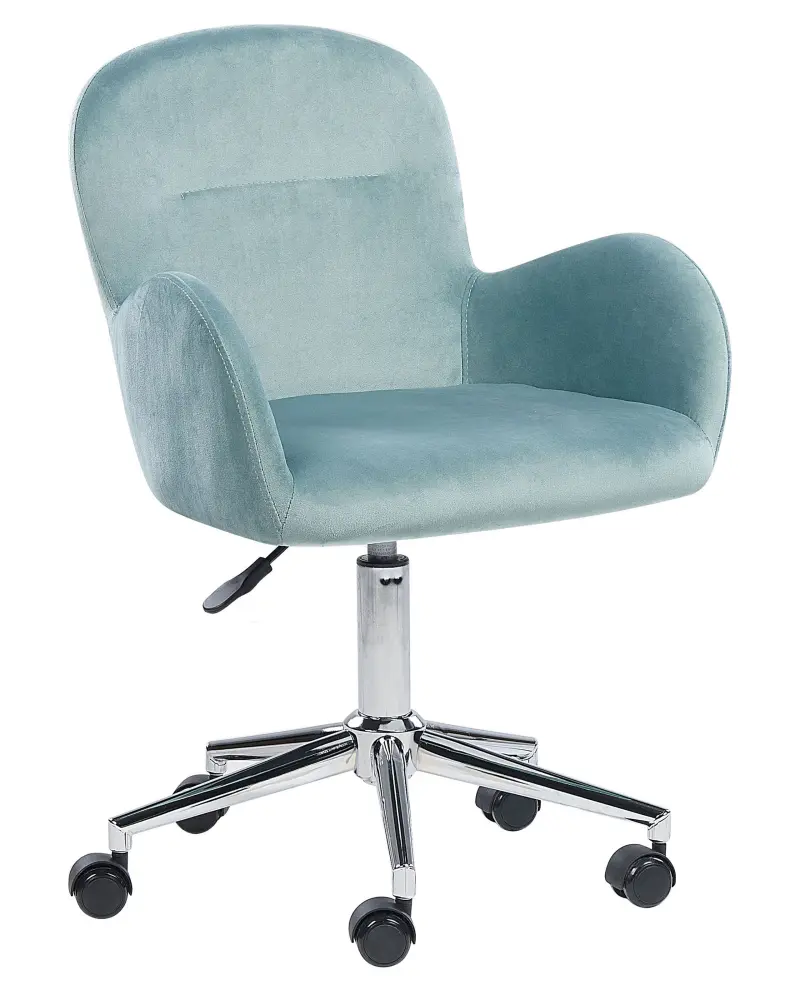Desk Chair Velvet Mint Green PRIDDY