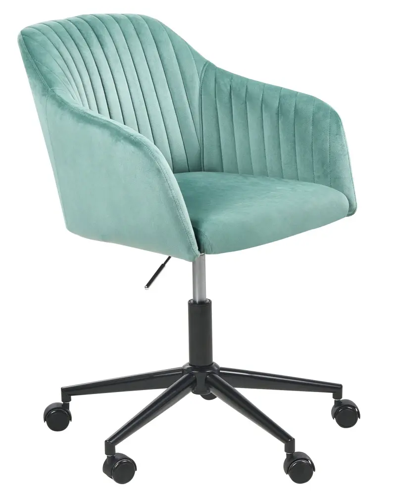 Desk Chair Velvet Mint Green VENICE