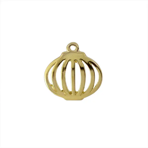Dije Chapa Varios Farol Chino 18mm Dorado Radiante