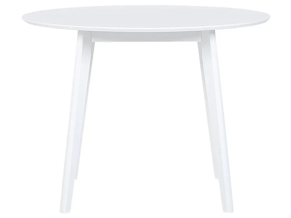 Dining Table ⌀ 100 cm White ROXBY