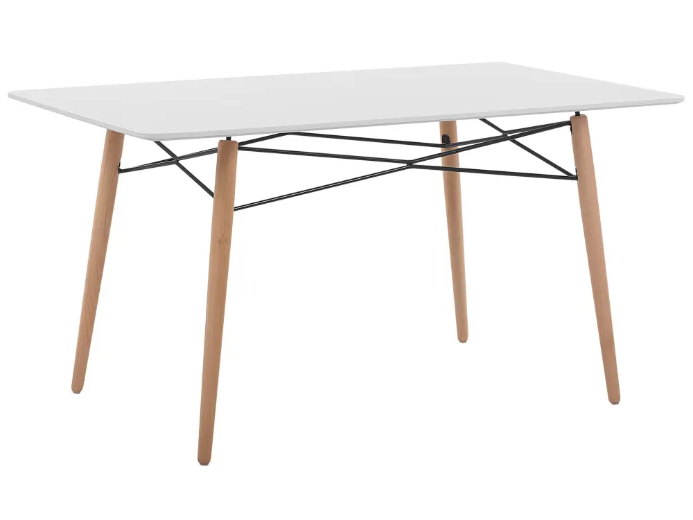Dining Table 140 x 80 cm White BIONDI