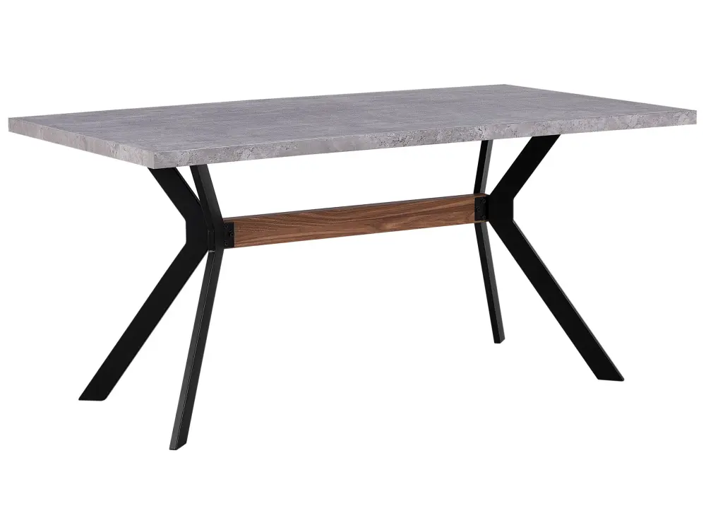 Dining Table 160 x 90 cm Concrete Effect BENSON