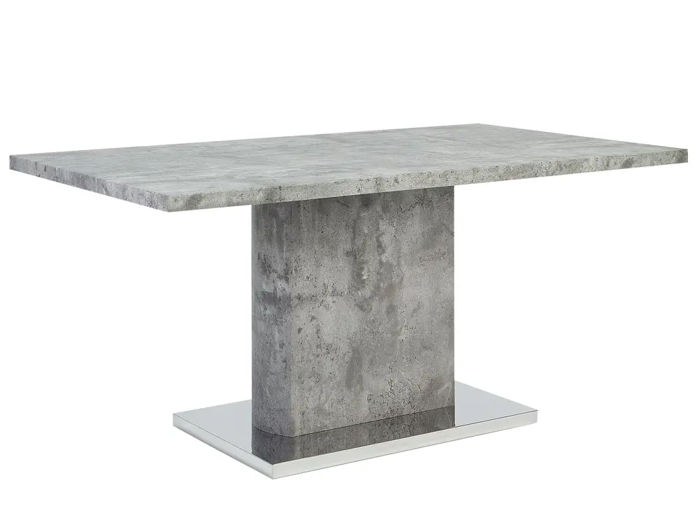 Dining Table 160 x 90 cm Concrete Effect PASADENA