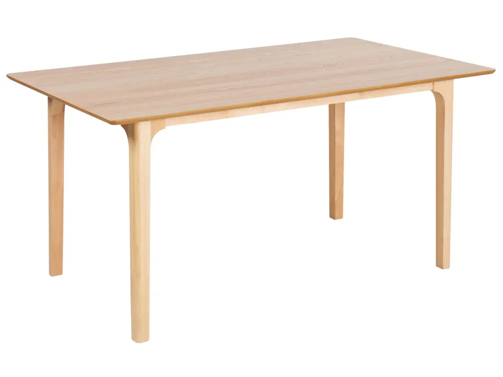 Dining Table 160 x 90 cm Light Wood DELMAS