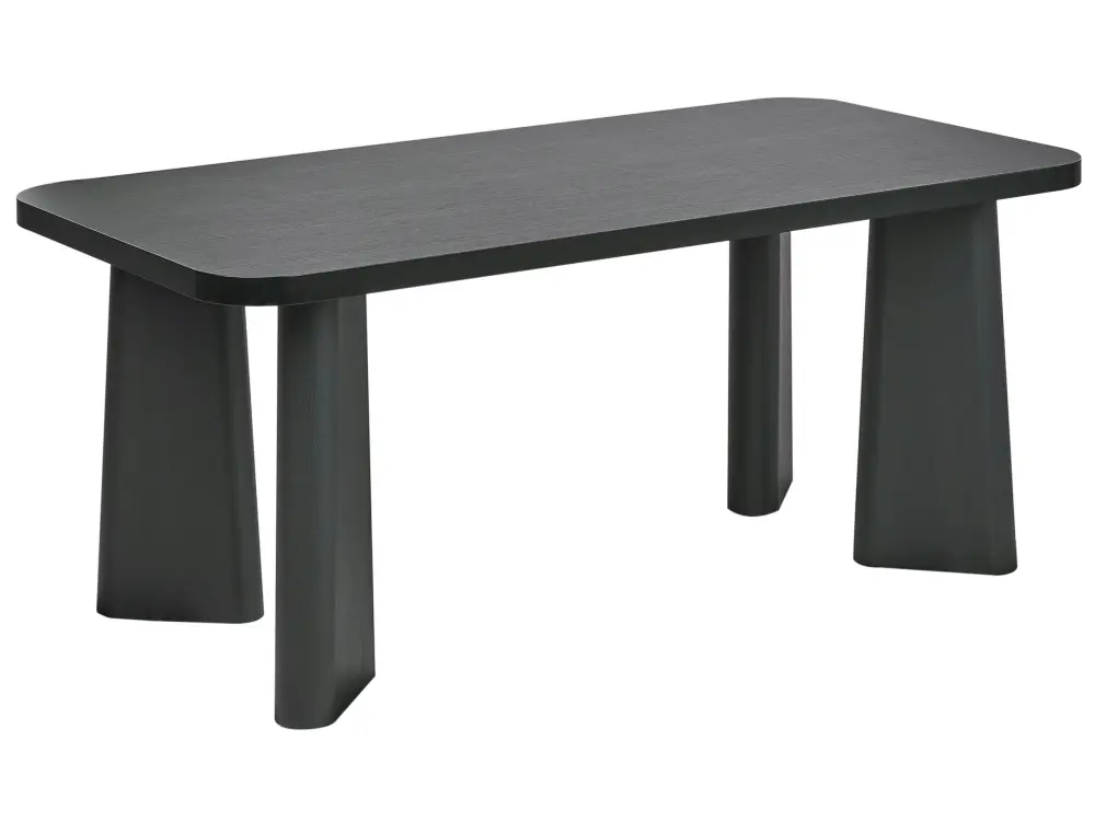 Dining Table 180 x 90 cm Black ATLIN