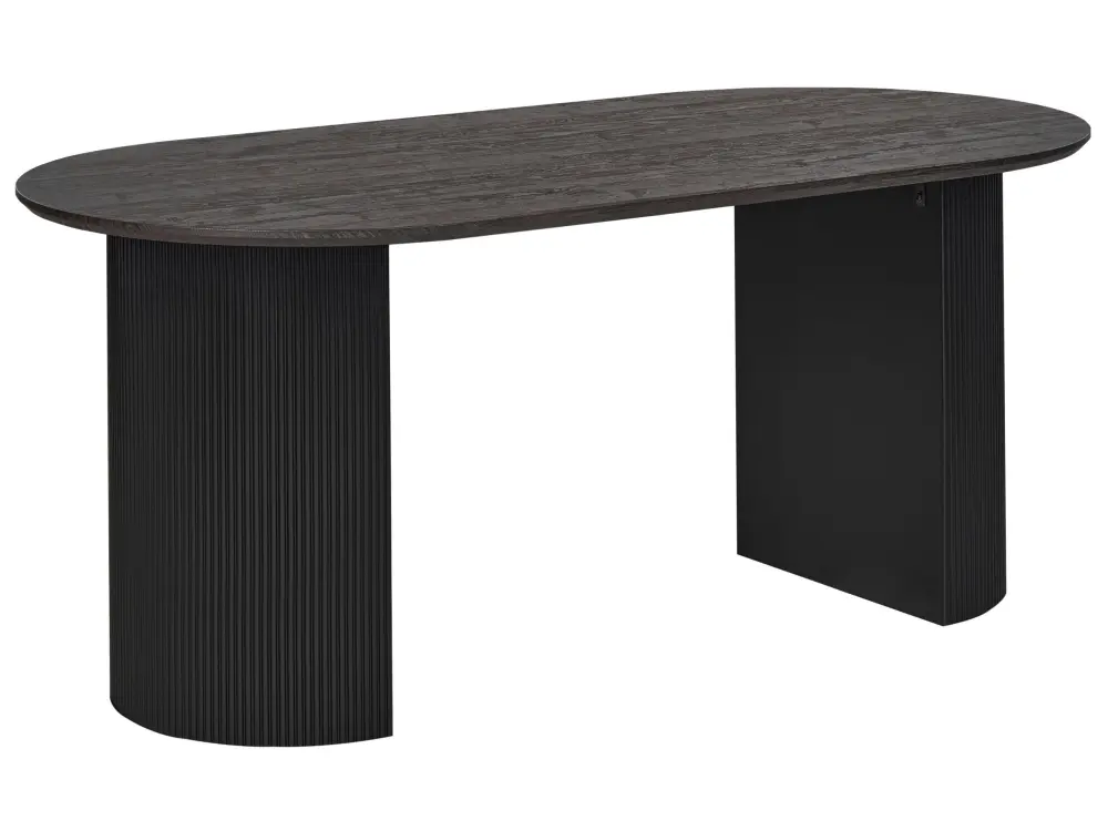 Dining Table 180 x 90 cm Black SAVORY