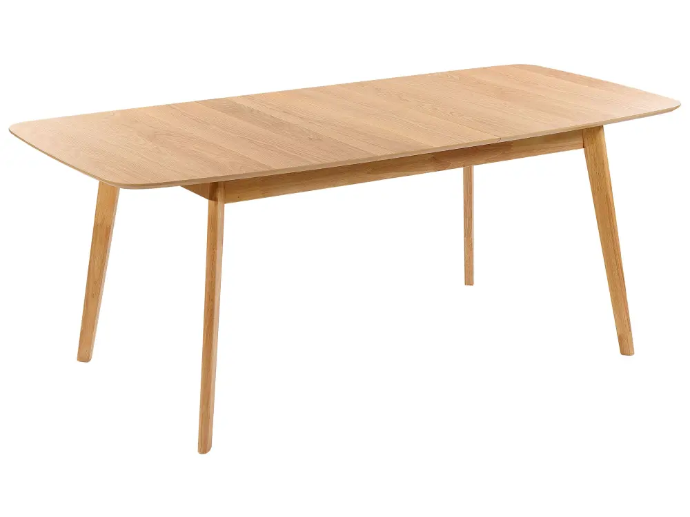 Extending Dining Table 150/190 x 90 cm Light Wood MADOX