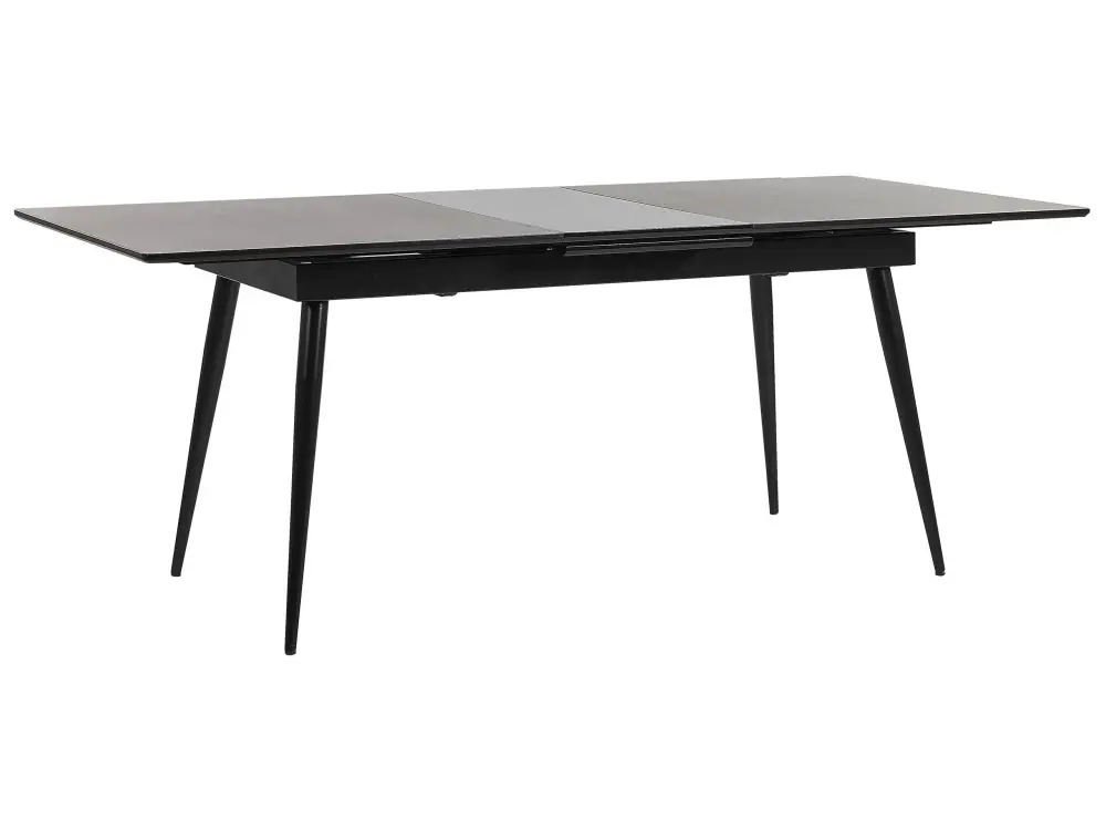Extending Dining Table 160/200 x 90 cm Black MALDON