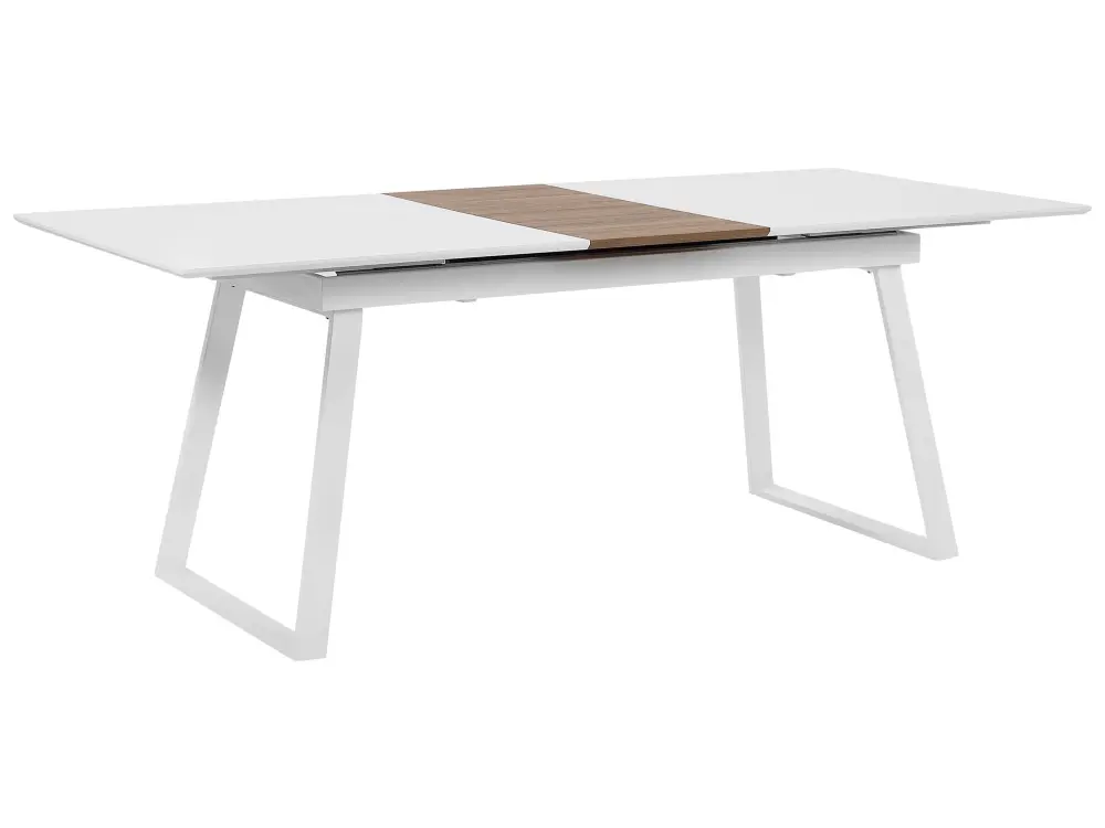 Extending Dining Table 160/200 x 90 cm White KALUNA