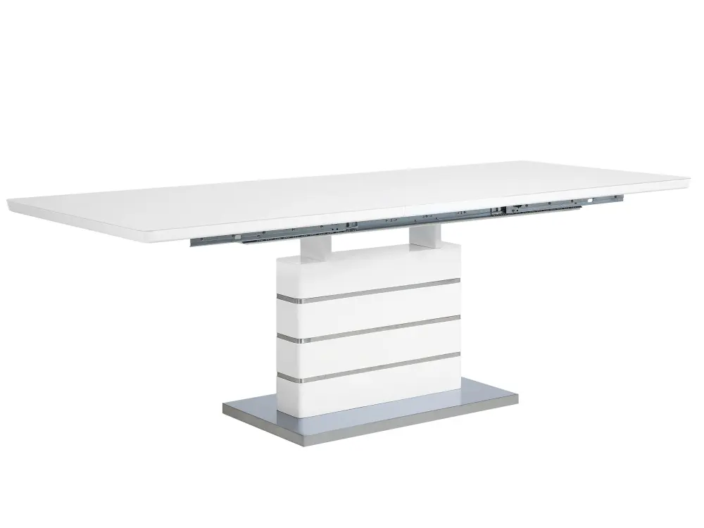 Extending Dining Table 180/220 x 90 cm White HAMLER