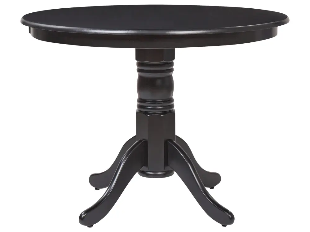 Round Dining Table ⌀ 100 cm Black AKRON