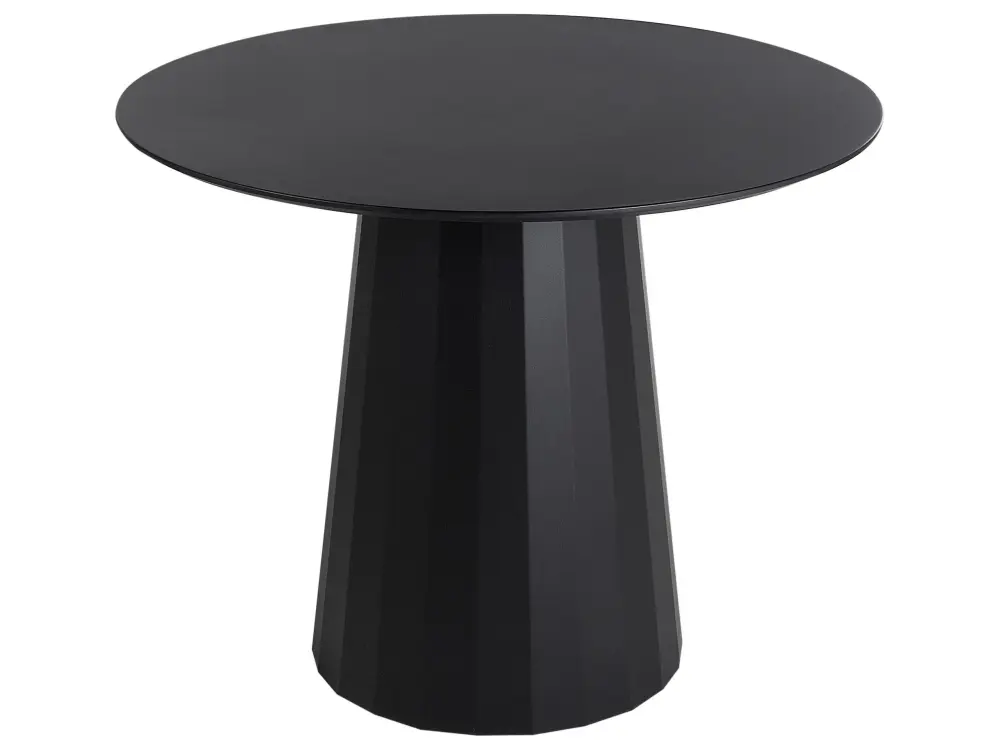 Round Dining Table ⌀ 100 cm Black PLATO