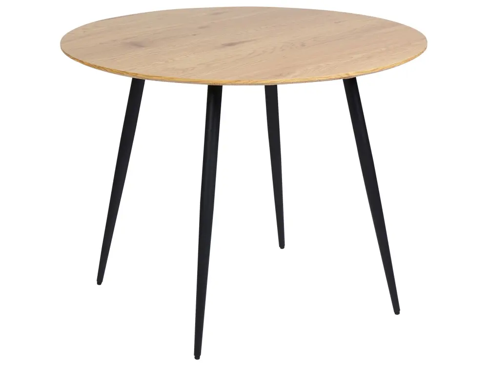 Round Dining Table ⌀ 100 cm Light Wood BJORKA