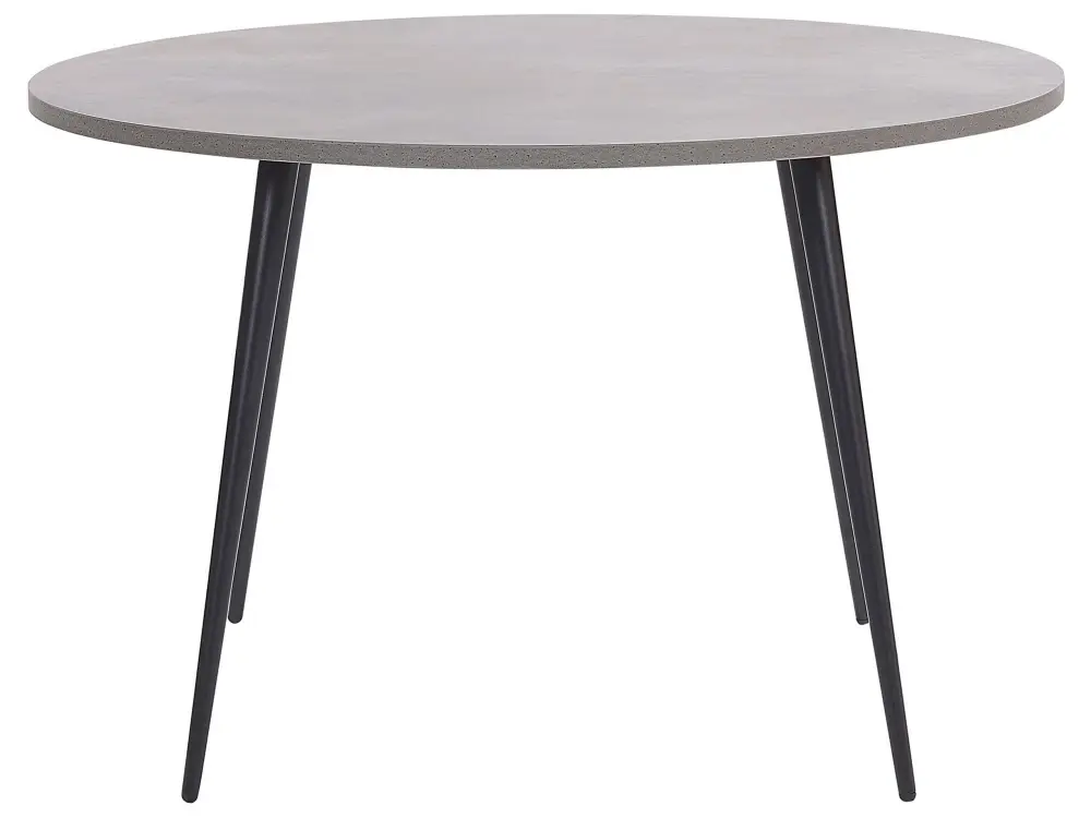 Round Dining Table ⌀ 120 cm Concrete Effect Black ODEON