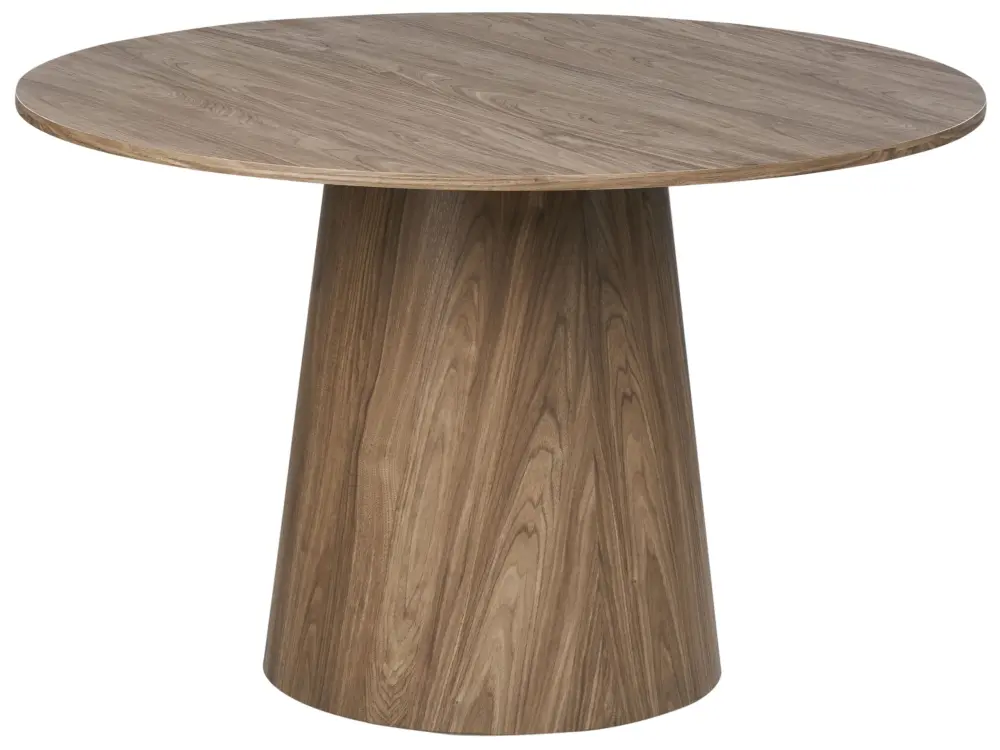 Round Dining Table ⌀ 120 cm Dark Wood OYEN