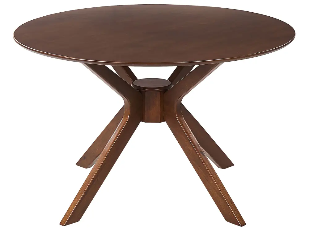 Round Dining Table ⌀ 120 cm Dark Wood TYMIS
