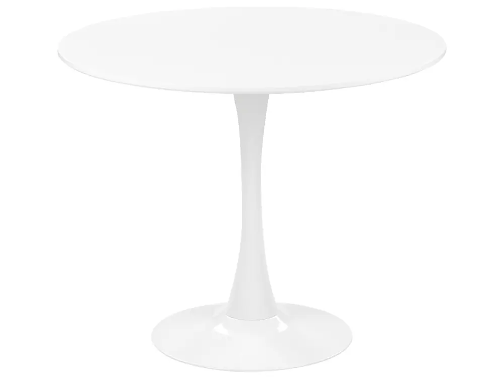Round Dining Table ⌀ 90 cm White BOCA