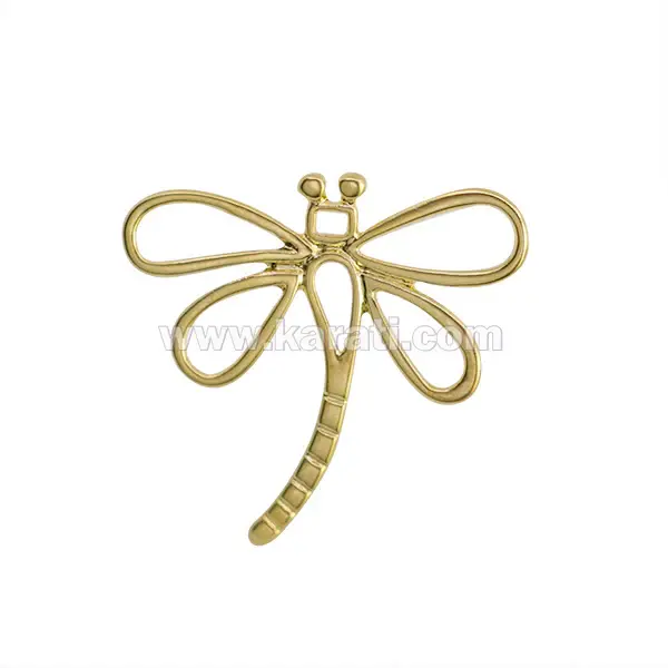 Dije Chapa Animal Libélula 28x30mm Dorado