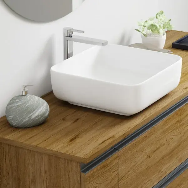 Encimera de baño line roble 110x46 cm coycama