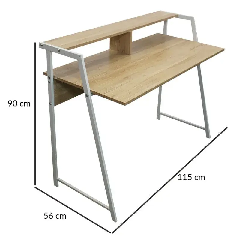 Escritorio Everest Basik Line cambria/blanco 90x115x56 cm | Envío Rápido