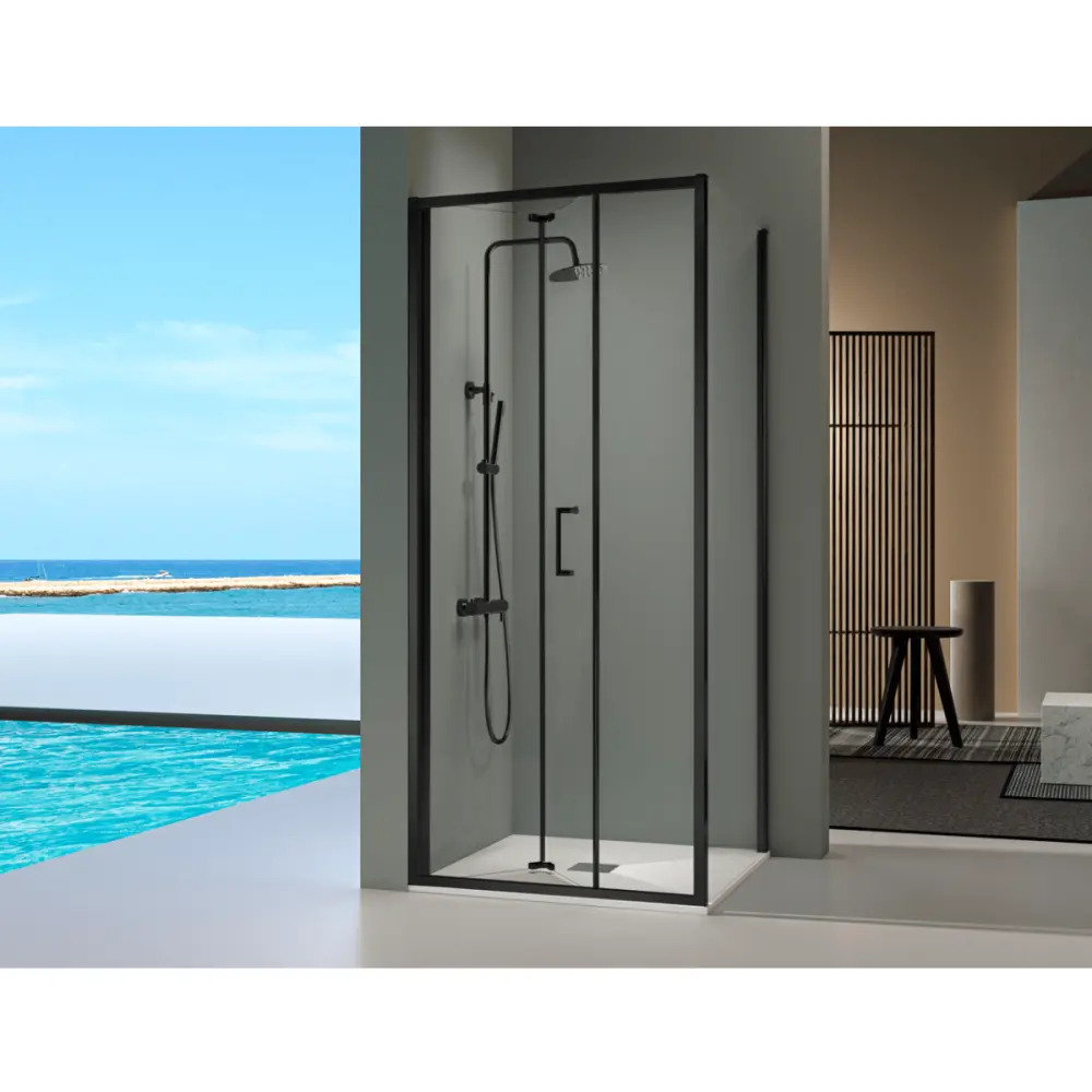 Angular fijo plegable prisma negro pared lateral: 67 - 69 cm