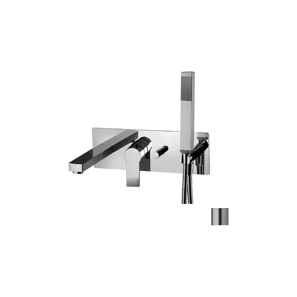 Miscelatore vasca parete con duplex serie Tango modello TA001ST acerado looking Paffoni