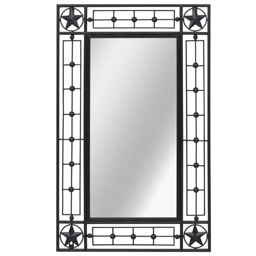 vidaXL espejo de pared rectangular 50x80 cm negro