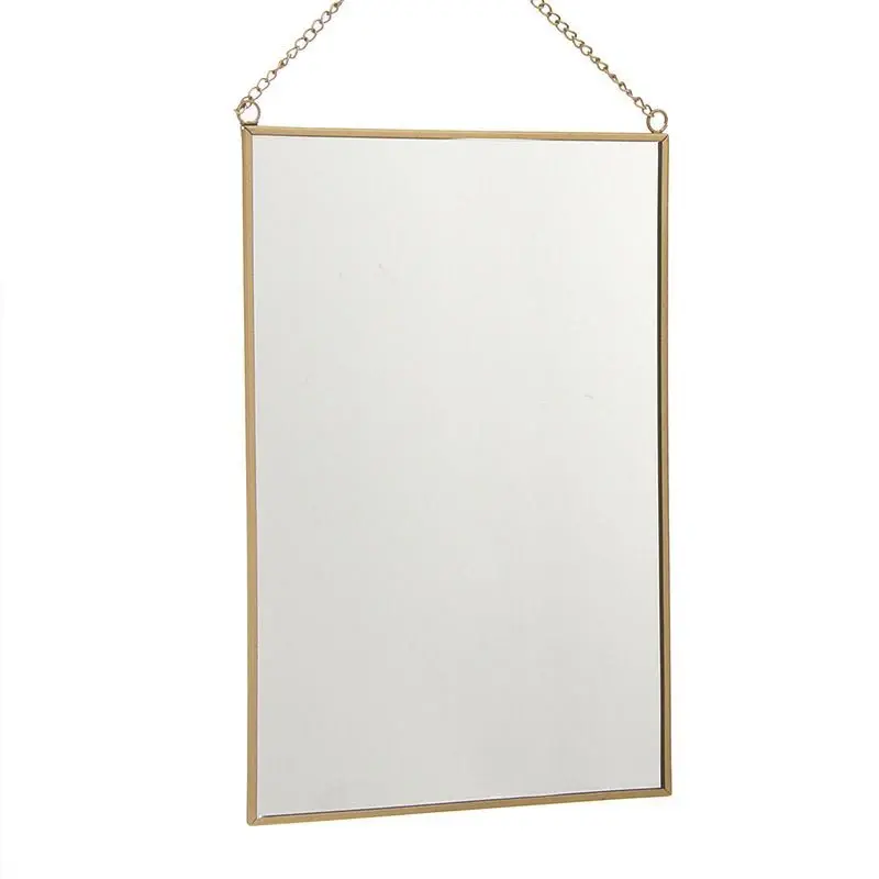 Decorativo con Marco de Madera Espejo rect 30x20cm oro