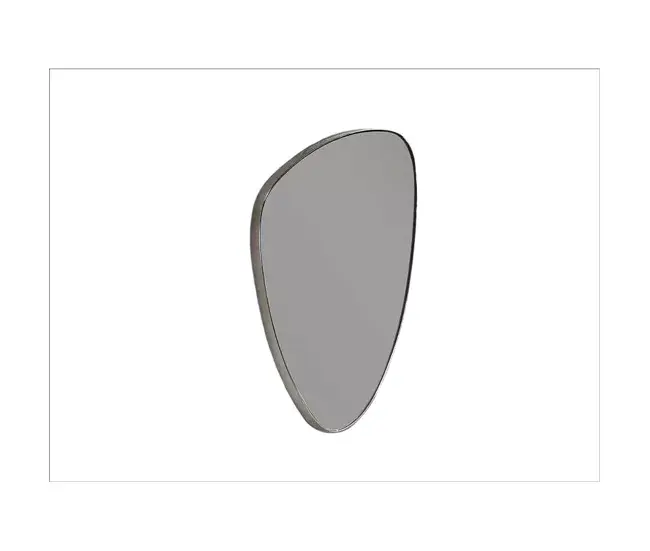 espejo triangular cristal color plata serie orio 55cm | Antiempañante | prueba de Astillas