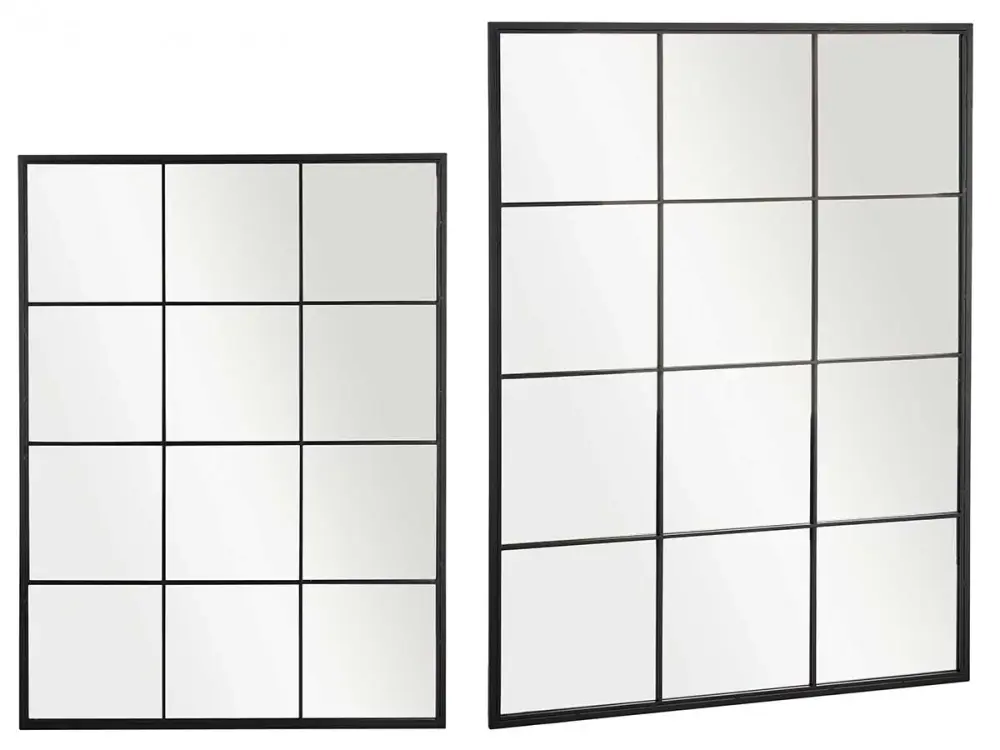 ESPEJO VENTANAL NEGRO 120X90CM