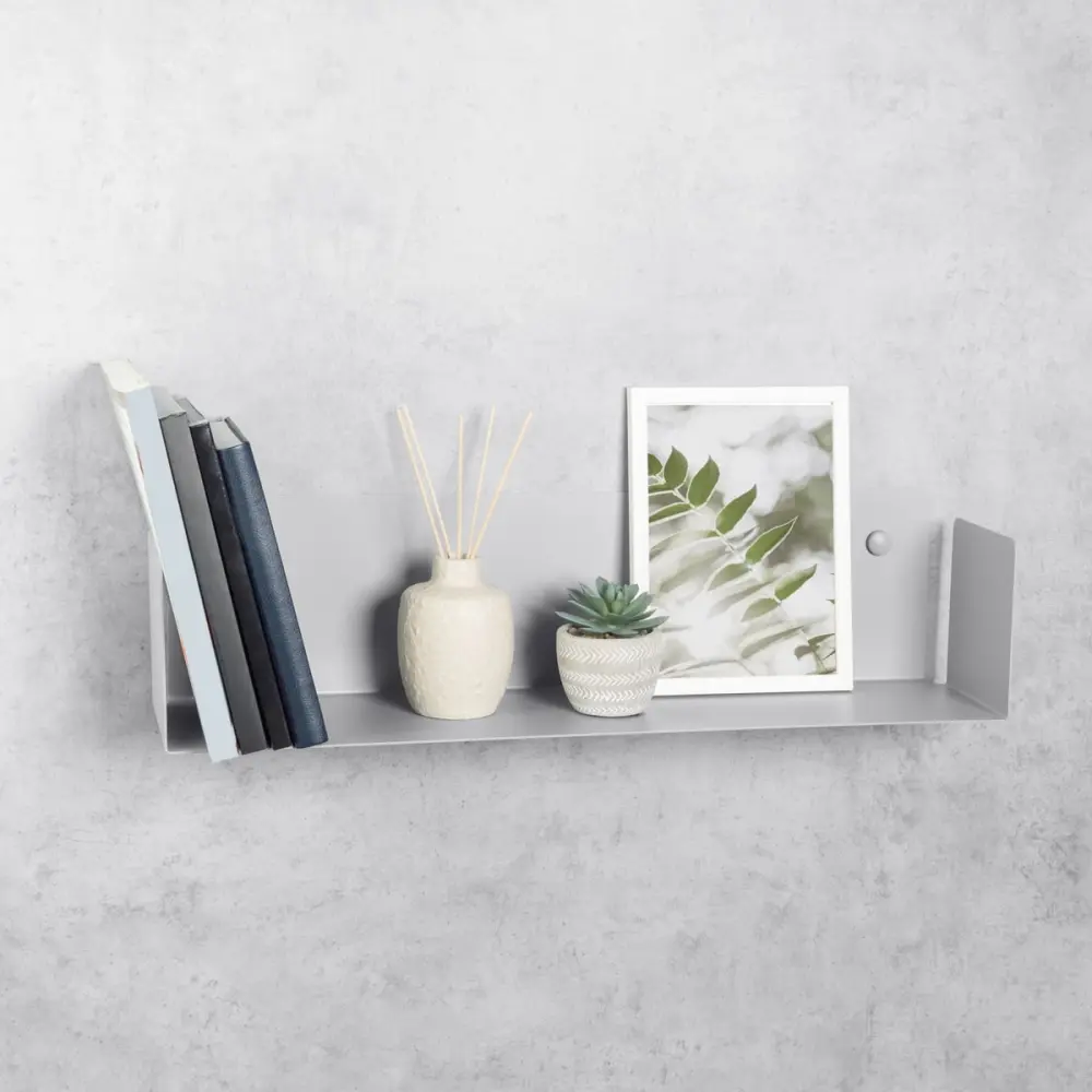 Daske estante gris grande para casa y oficina tbook l