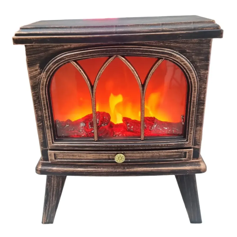 Adorno Estufa Chimenea Eléctrica USB y Pila para Salones
