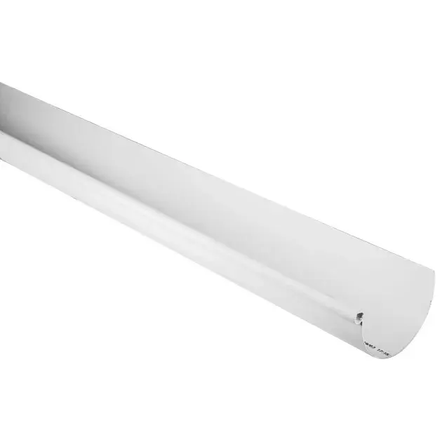 Canalón de pvc curvo blanco 200 cm 120 mm