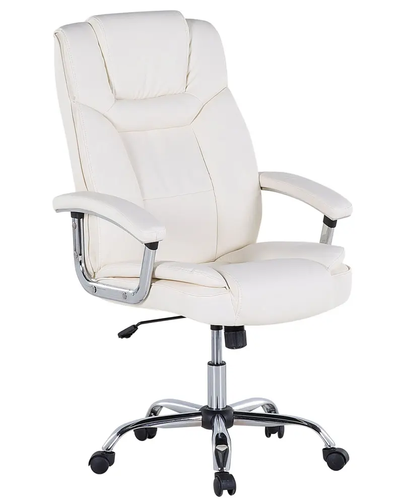 Executive Chair Faux Leather Cream ADVANCE